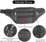Fanny Pack Outdoor travel leather Fanny pack,Cowhide Leather Large Size 7 Pockets waist bag.Suitable for outdoor mountaineering, travel, camping, cycling, running, etc. - Image 5